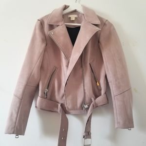 H&M Suede Lilac Jacket